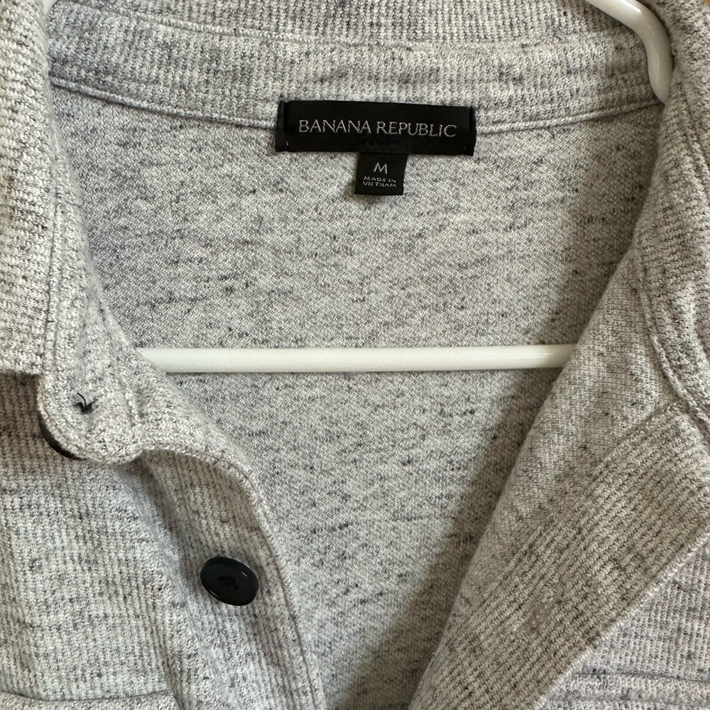 Men’s Banana Republic Sweater Shirt - Gray - Picture 3 of 4